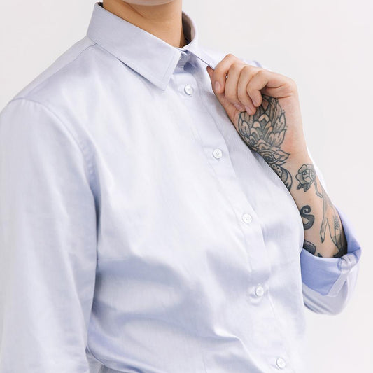Blue Classic Fitted Shirt
