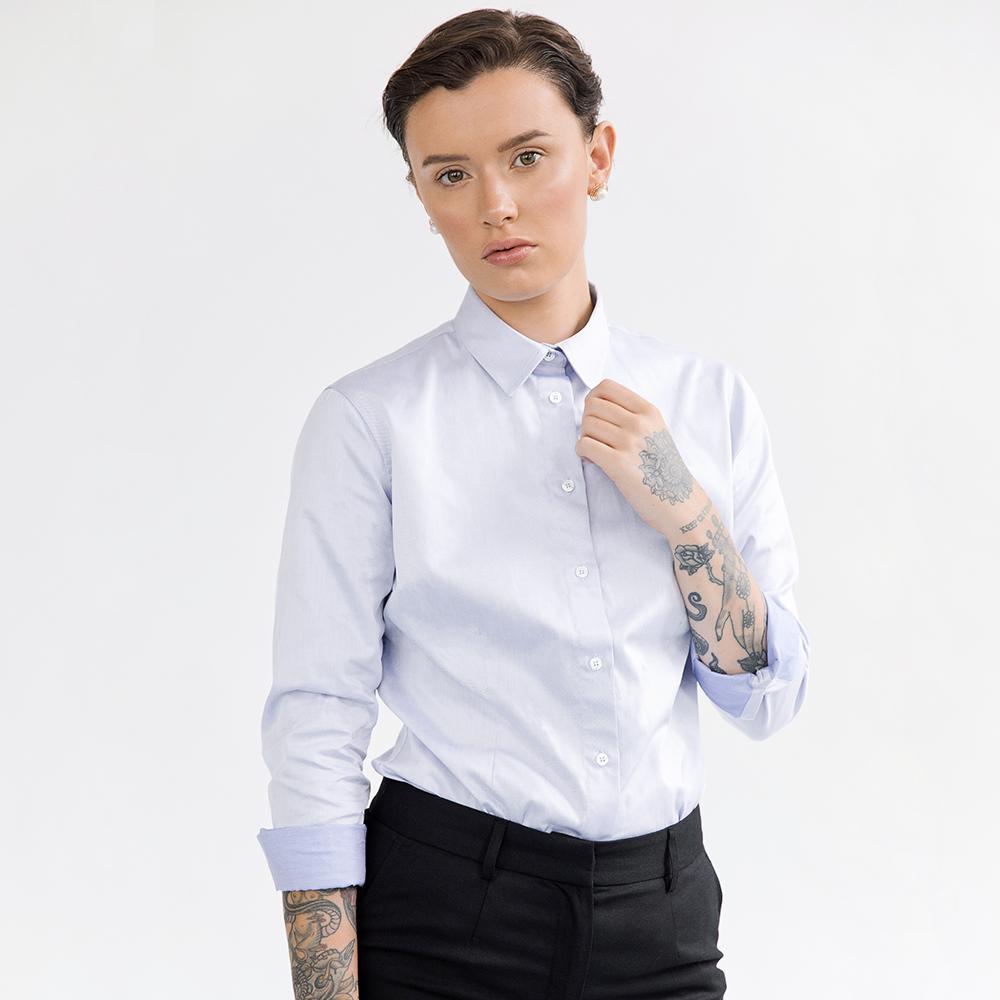 Blue Classic Fitted Shirt